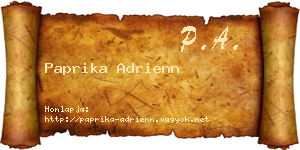 Paprika Adrienn névjegykártya